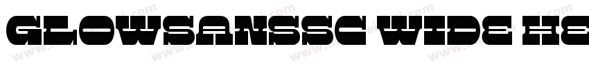 glowsanssc wide heavy字体转换